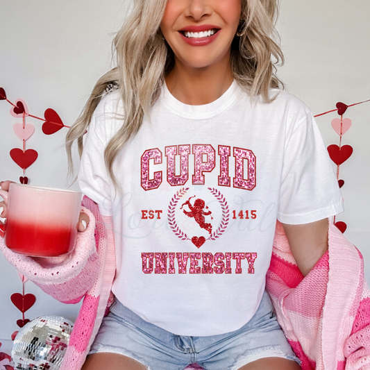 Cupid University Comfort Colors Tee