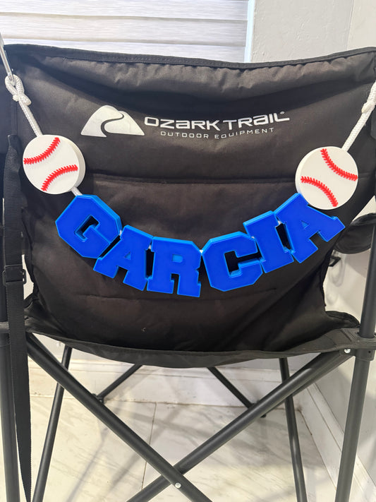 PERSONALIZED CHAIR CHARM CHAIN