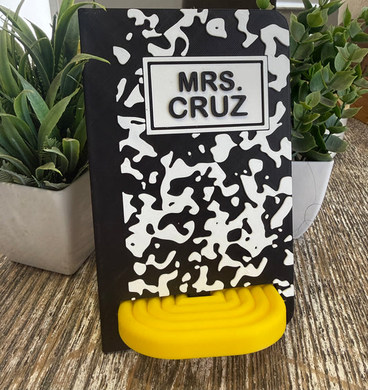 Composition Notebook Phone Stand Back to school