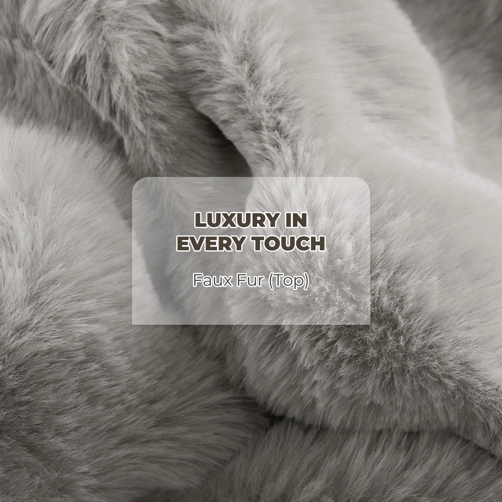 Electric Throw Blanket 50"X60", Faux Fur Heated Throw, 6 Heating Levels, 4 Hours Timer, Gray